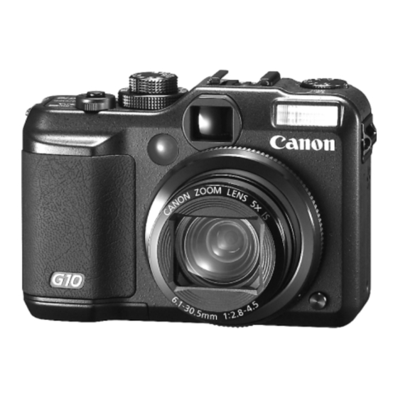 Canon Powershot G10 IS Manuals