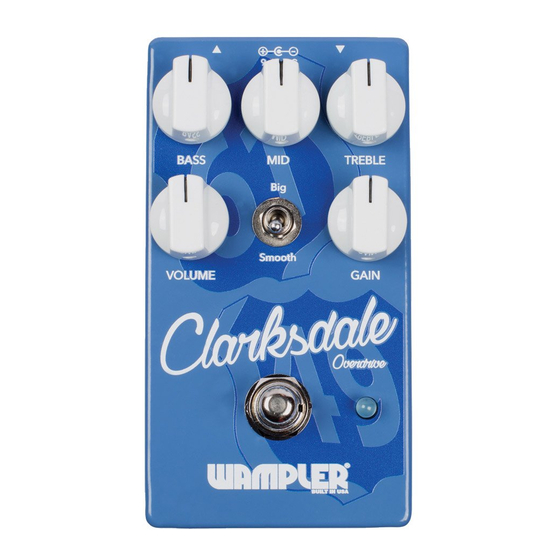 Wampler Clarksdale Delta Overdrive Manual