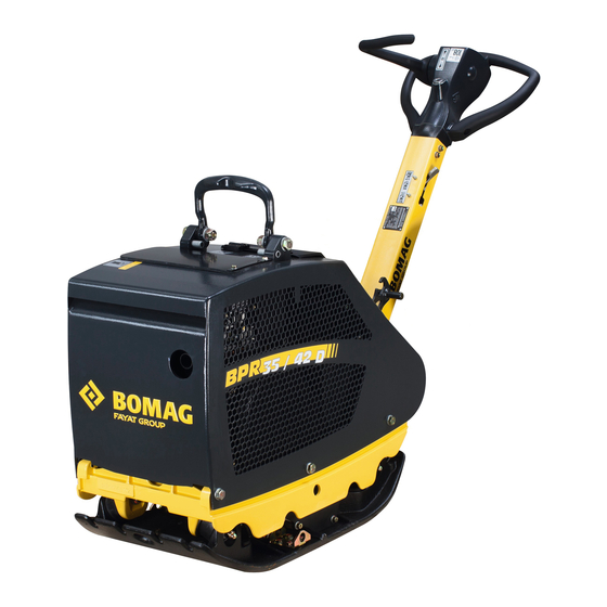 Bomag BPR 35/42 D Operating Instructions, Maintenance Instructions