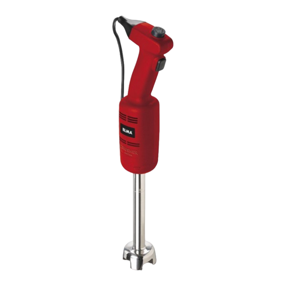 Elma CRUSHER Series Manual