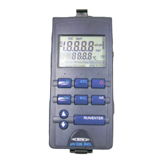 wtw pH/Ion 340i Operating Manual