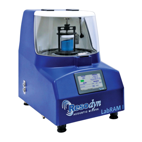 Resodyn LabRAM I Installation And User Manual