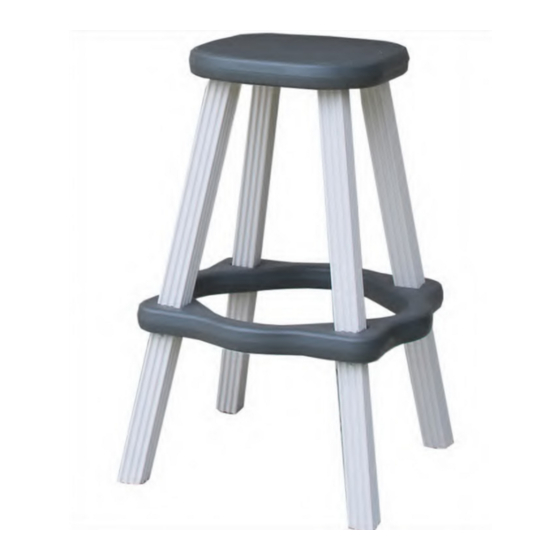 Confer Plastics Leisure Accents Barstool Assembly Manual
