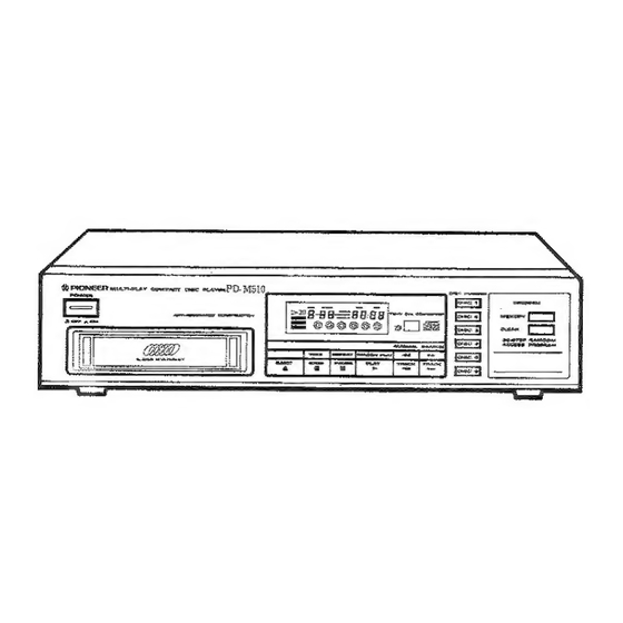 Pioneer PD-M510 Manuals