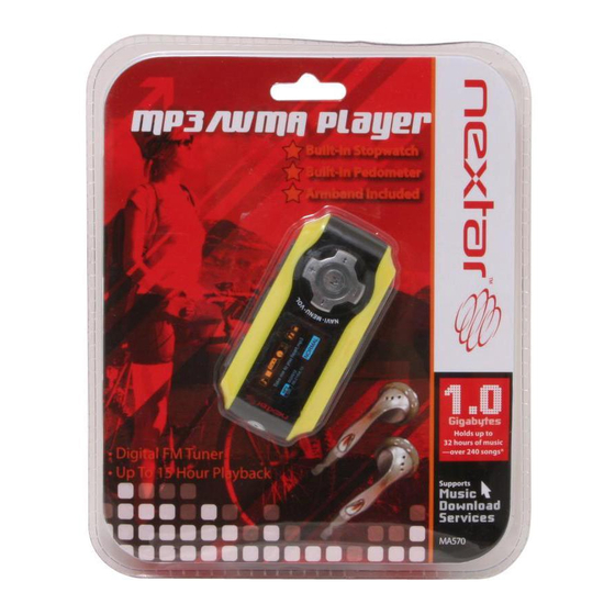 Nextar Digital MP3 Player Manuals