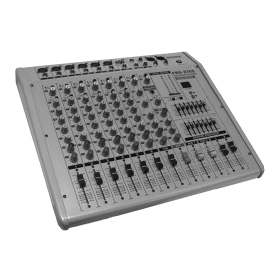 Nady Audio PMX-8700 Manuals