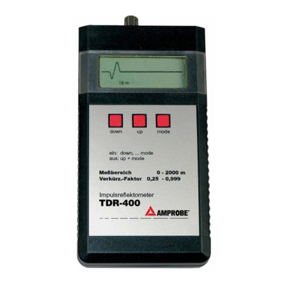 Amprobe TDR-400 Manual