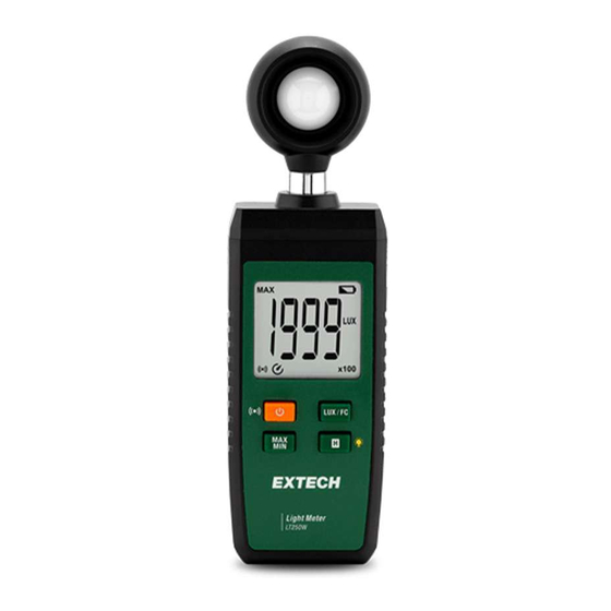 Extech Instruments LT250W Quick Start Manual