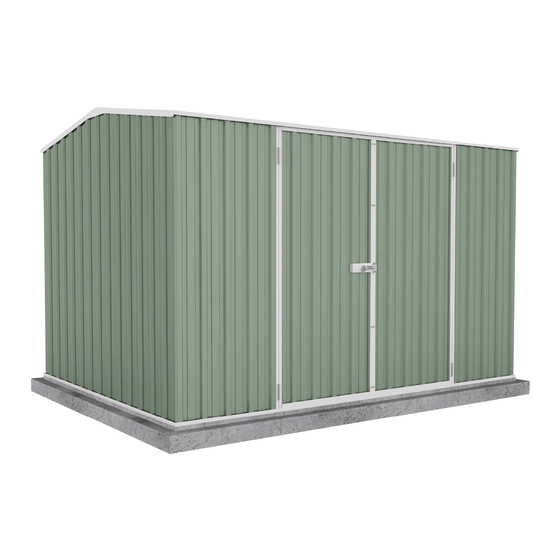 ABSCO SHEDS PREMIER SHED Metal Storage Manuals