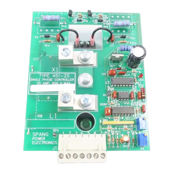 Spang Power Electronics 451-25 Owner's Manual