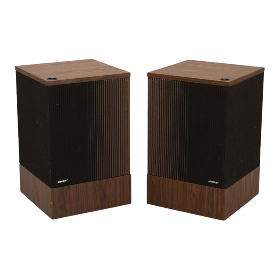 Bose 501 Owner's Manual