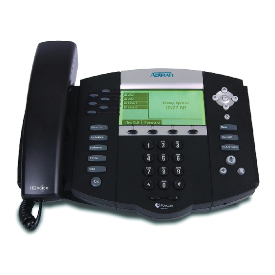 ADTRAN Polycom SoundPoint IP 650 Manuals