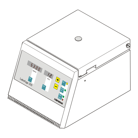 Kendro Labofuge 200 Service Manual