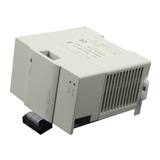 Mitsubishi FX2N-4AD-PT User Manual