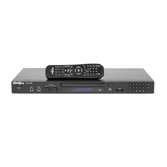 User Manuals: MadBoy MFP-1000X Karaoke Player