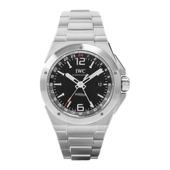iwc Ingenieur Dual Time Operating Instructions Manual