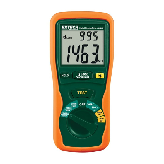 Extech Instruments 380260 User Manual