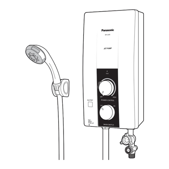 Panasonic DH-3JP2 Electric Home Shower Manuals