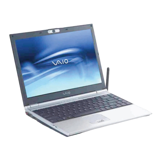 Sony VAIO VGN-SZ340 Manuals