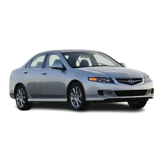 Acura 2006 TSX Owner's Manual