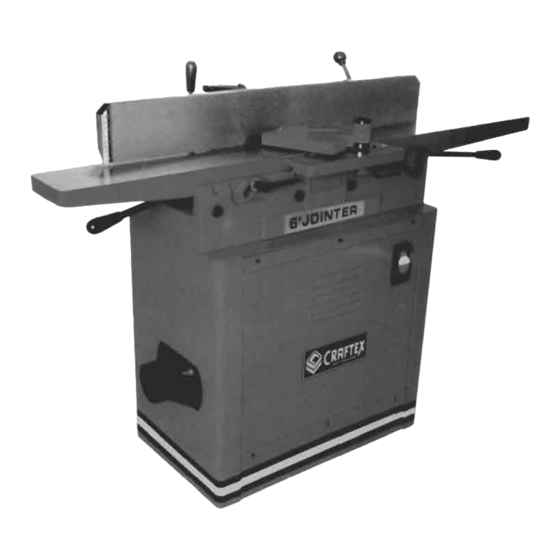 Craftex CT087 Owner's Manual