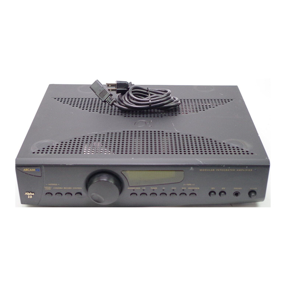 Arcam Alpha 10 Handbook