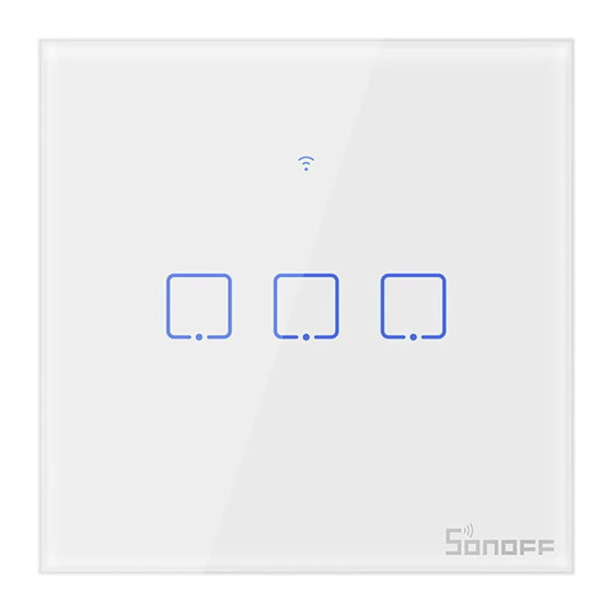 Sonoff TX EU Wi-Fi Wall Switches Manuals