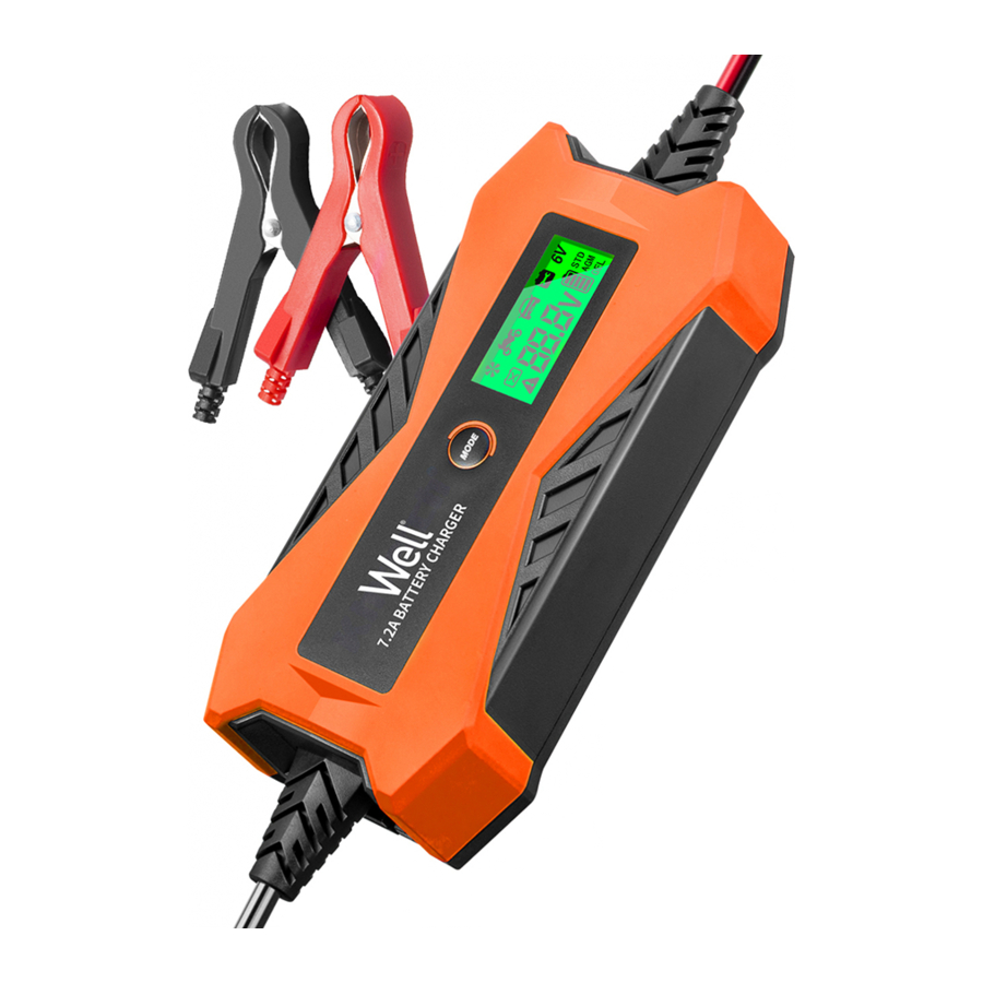 Well CHAR-CAR-8612-WL Battery Charger Manuals