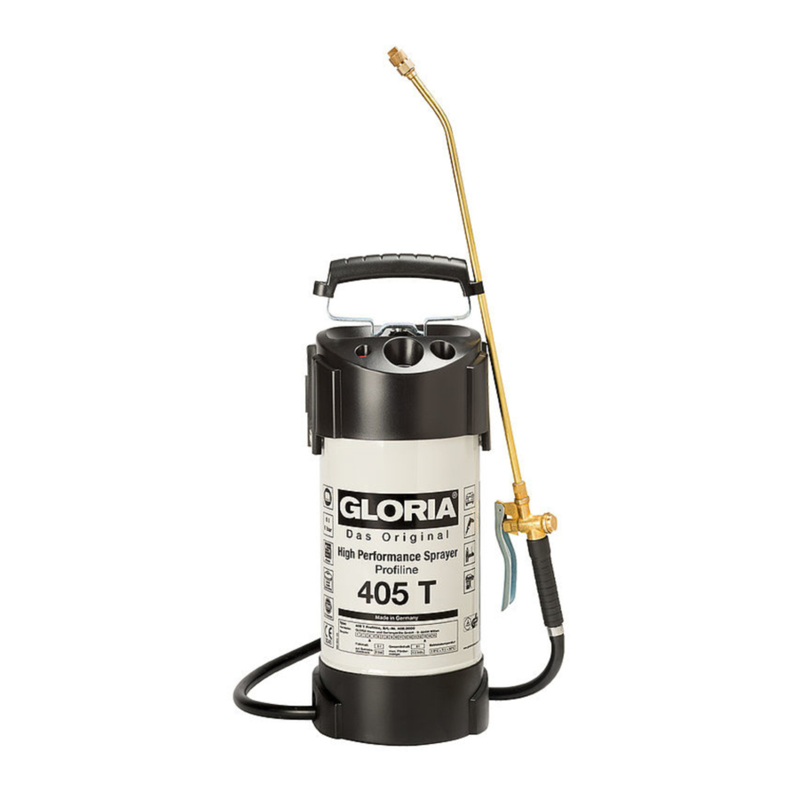 Gloria 405T Operating Instructions Manual