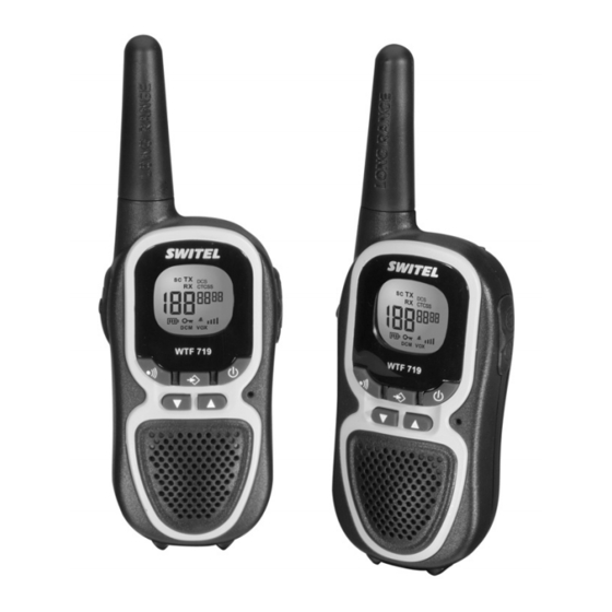 User Manuals: switel WTF 719 Walkie Talkie