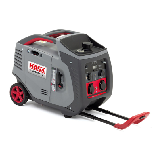 Mosa GE 3000 BI Use And Maintenance Manual