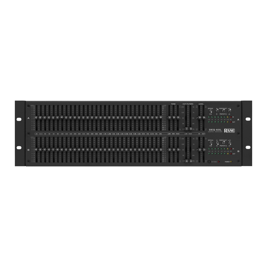 Rane DEQ 60L Manual