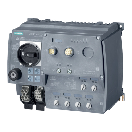 Siemens SIRIUS M200D Manual