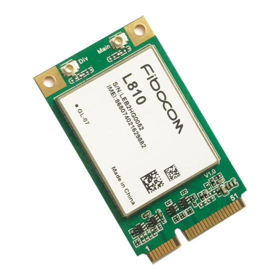 Fibocom L810-MiniPCIe Hardware User Manual