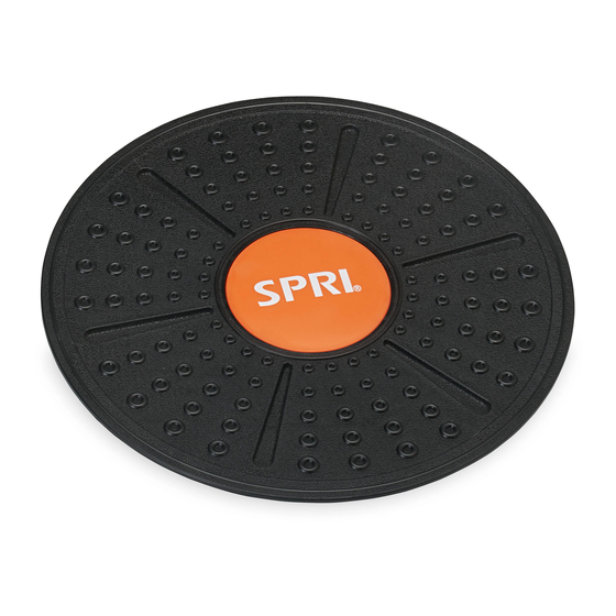 SPRI Wobble Board Quick Start Manual