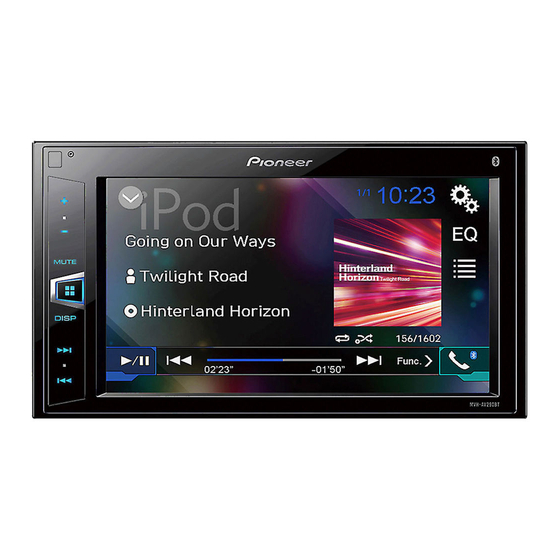 Pioneer MVH-AV290BT Quick Start Manual