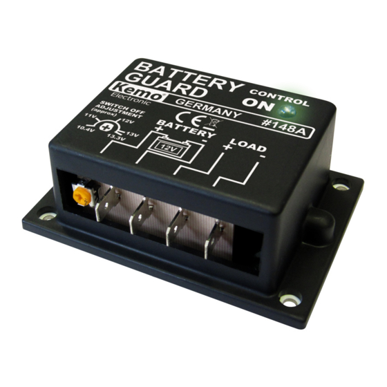 Kemo Electronic M148A Quick Start Manual