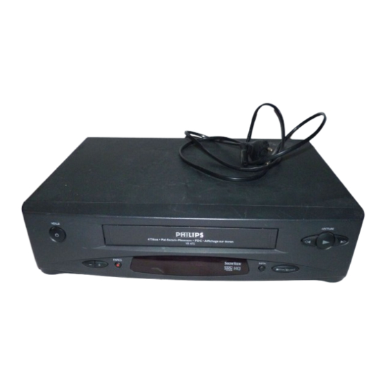 Philips VR 475 Operating Instructions Manual