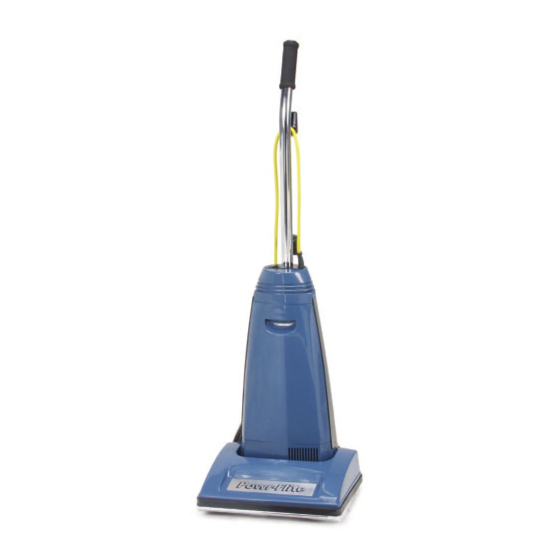 Powr-Flite PF90 Commercial Upright Vacuum Manuals