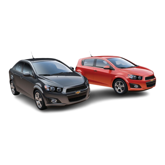 Chevrolet Sonic 2012 Quick Reference Manual