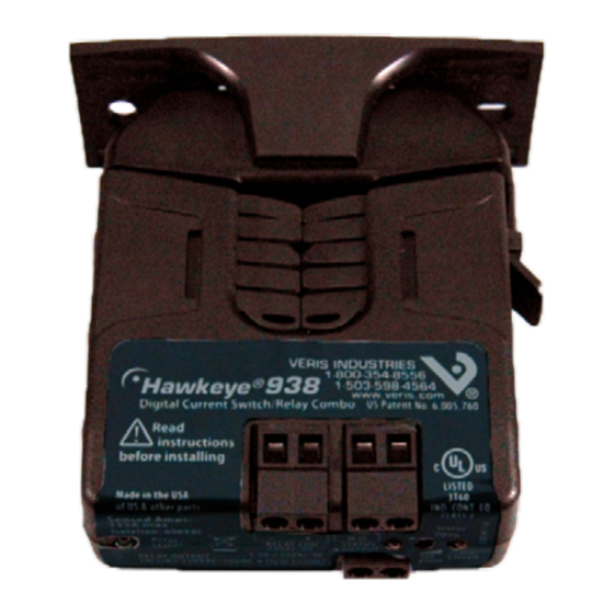 VERIS INDUSTRIES, INC. Hawkeye 938 Installation Manual