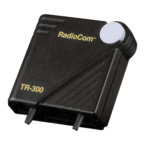 Telex RadioCom BTR-300 Specification Sheet