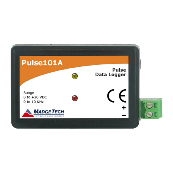 MadgeTech Pulse101A Quick Start Manual