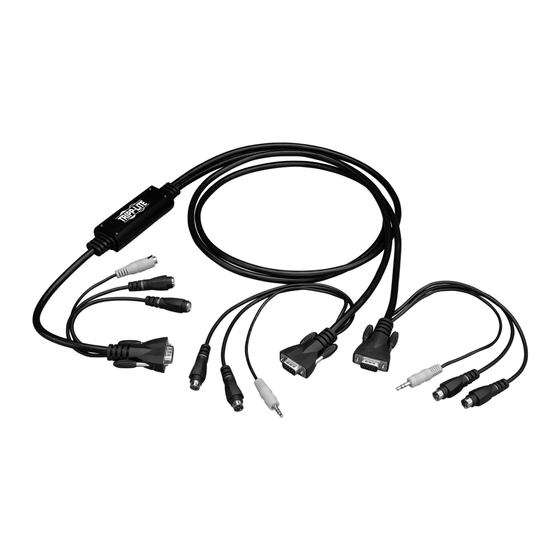 Tripp Lite 2-Port In-Line PS/2 KVM Switch with Audio B032-002-R Owner's Manual