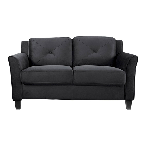Lifestyle Solutions Hartford with curve arm loveseat Assembly Instructions