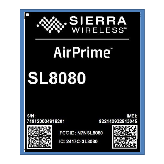 Sierra Wireless AirPrime SL808 Series Product Technical Specification & Customer Design Manuallines