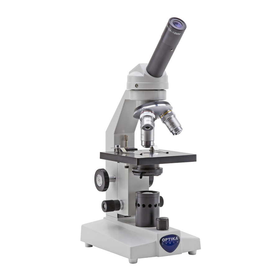 User Manuals: Optika Italy ECOVISION Series Microscope