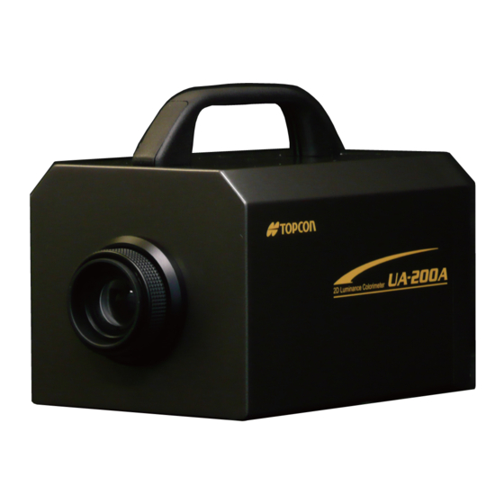 Topcon UA-10 Series Instruction Manual