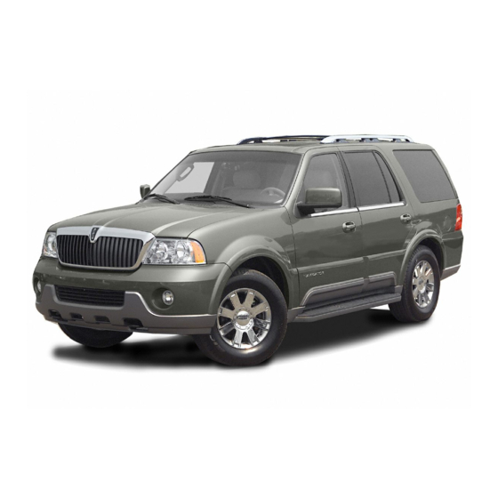Lincoln 2004 Aviator Owner's Manual