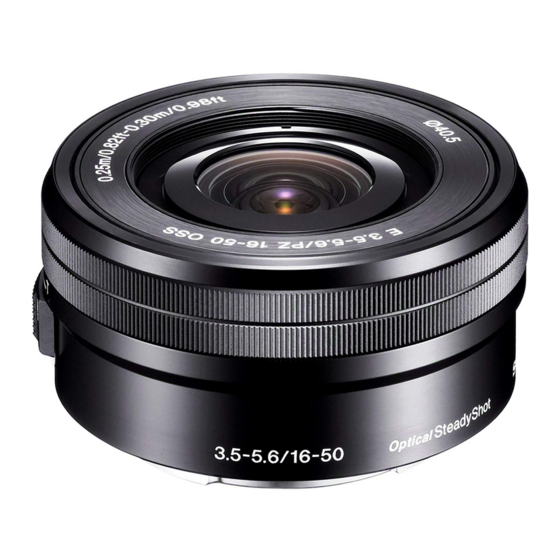 User Manuals: Sony SEL1650 Interchangeable Lens Camera